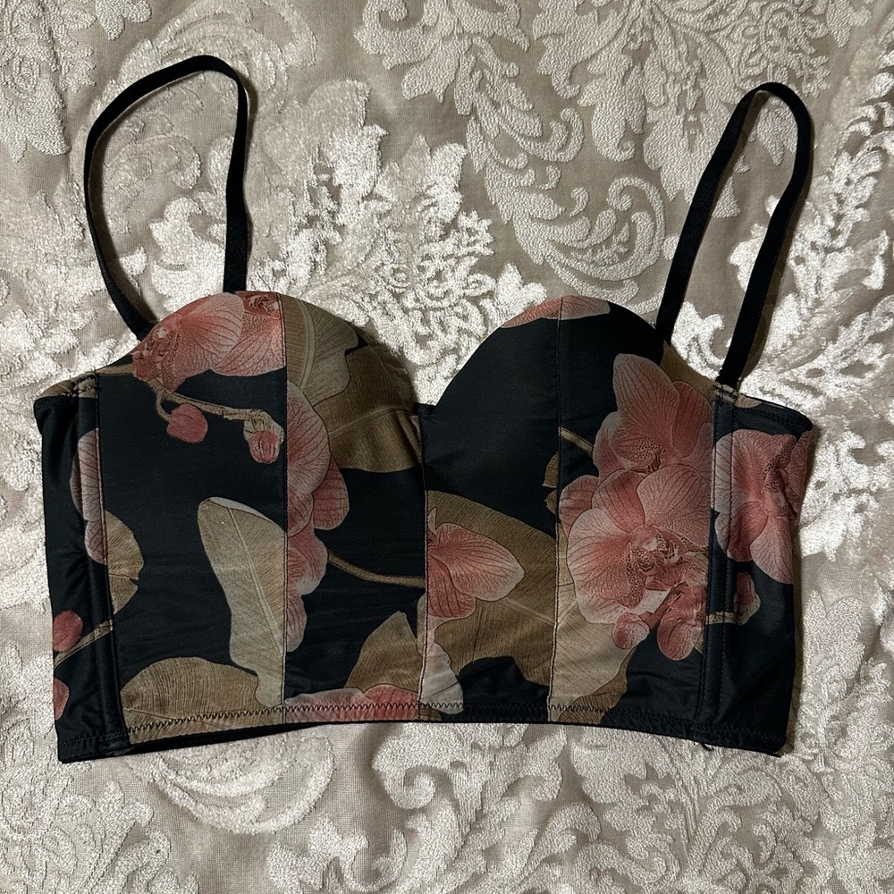 Gioia Dark Orchid Bandeau Bustier Bra